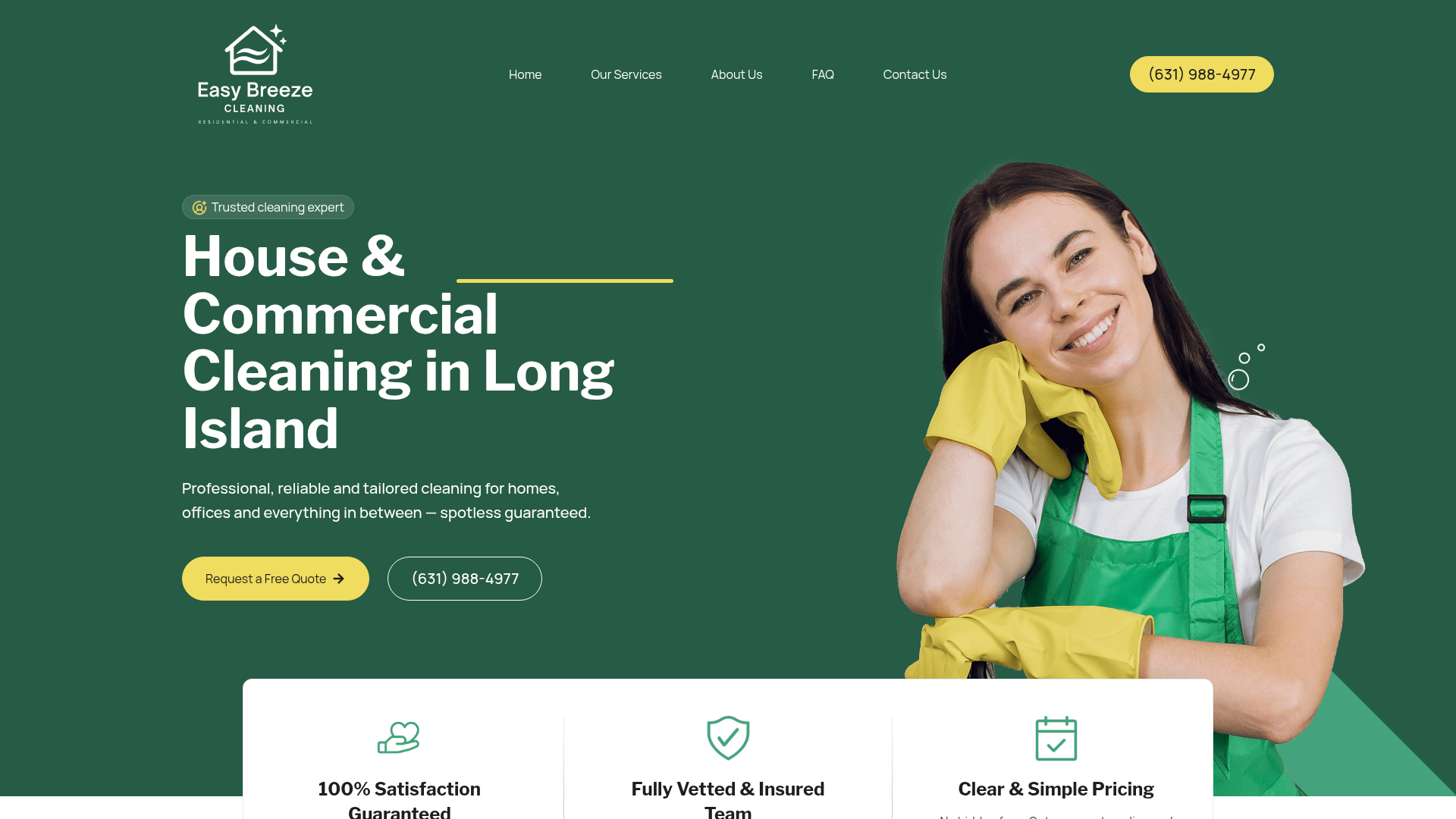 Easy Breeze Clean — Sitio de Generación de Leads